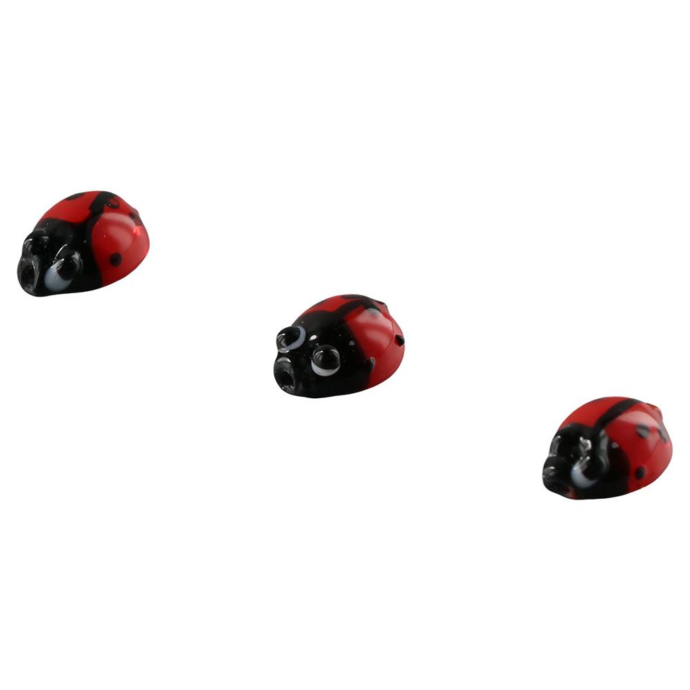 20Pcs 20Pcs Animal Insect Handcrafted Beads Ladybug Shape Animal Beads Glass Beads Home Decoration