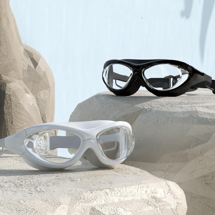 Men's and Women's Adult Fashion Racing Swimming Goggles Anti-Fog Glass for Competitive Swimmers