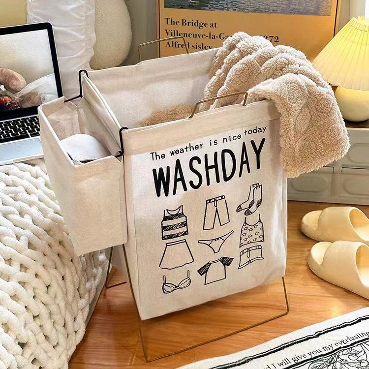 Large Waterproof Japanese-Style Foldable Fabric Laundry Hamper
