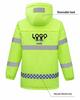 Unisex Reflective Heated Rainproof Jacket for Construction and Security Work