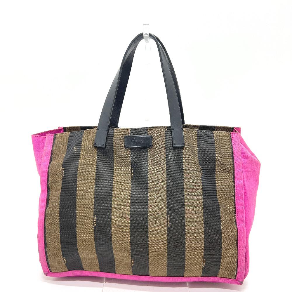 

FENDI 8BH252 With porch Logo Pecan Tote Bag Shoulder Bag Hand Bag