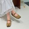 Flat bottom one-pedal Mary Jane shoes children with skirts spring new shallow commuter grandma single shoes
