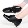 Fashion Mom Shoes Soft Sole Comfortable Singles Shoes Middle-Aged Flat Shoes Middle-Aged Elderly Wedge-Lace Leather Shoes Spring Style