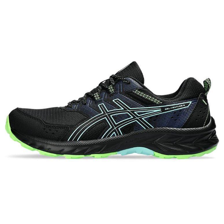 ASICS Gel-Venture 9 Black Illuminate Mint Men s Trail Running Shoes 1011B486-008 40