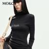 MO&Co. Women's Wool Turtleneck Slim-Fit Pullover