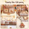 Pencil Case Large Capacity Pencil Pouch 12 Layer Handheld Pen Bag Holder Case Portable Gift for Office Student School Supplies