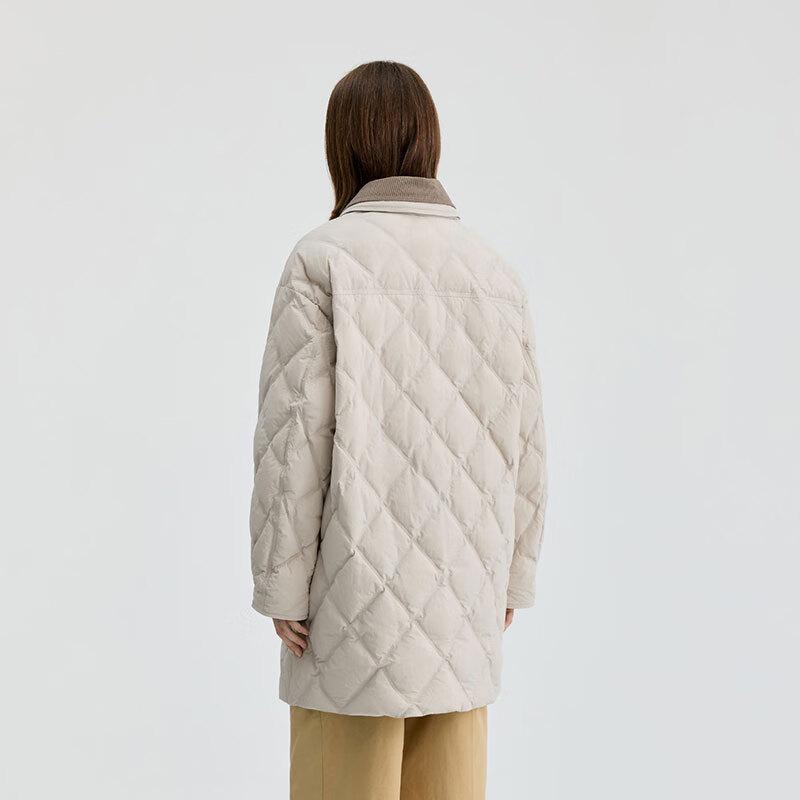 BINJORA Unisex 95% Duck Down Mid-Length Barn Style Jacket J5300JI70