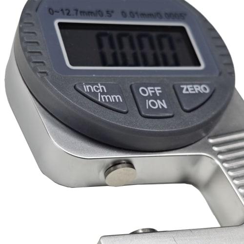HFS (R) Thickness Gauge, Digital Micrometer, Electronic Microgauge, 0-12.7mm, 0.01mm, Thickness Gauge, Digital Thickness Gauge, High Precision Gauge