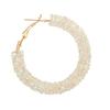 Rhinestone Large Circle Design Women Girls Earrings Ear Studs Plating Alloy Earrings Jewerly Gifts