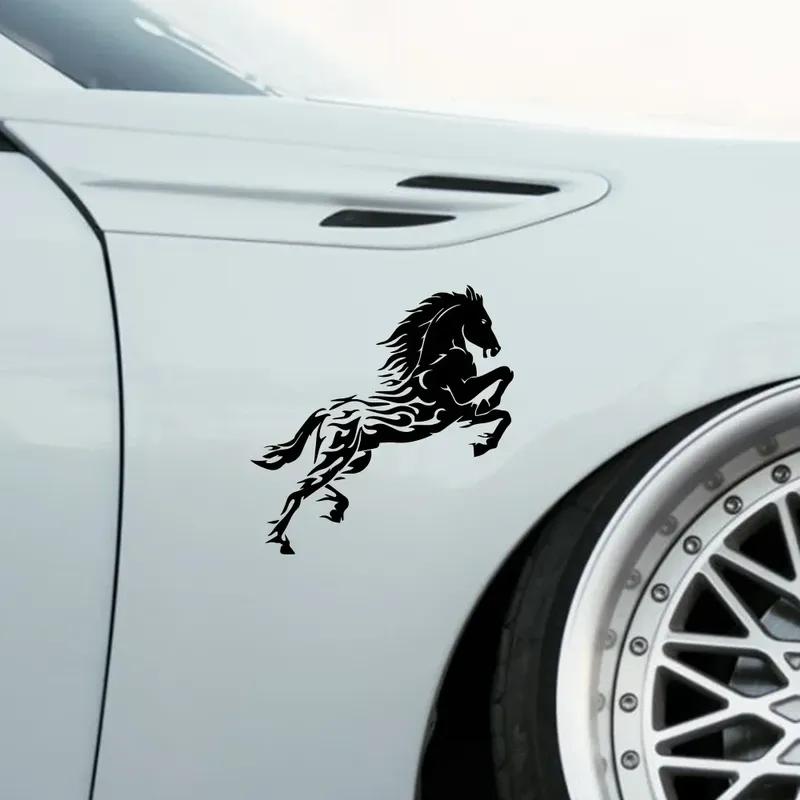 Creative Handsome Horse Decor Decal Car Sticker for Window Bumper Door Side Walls Wraps Decoration Auto Para DIY Accessories