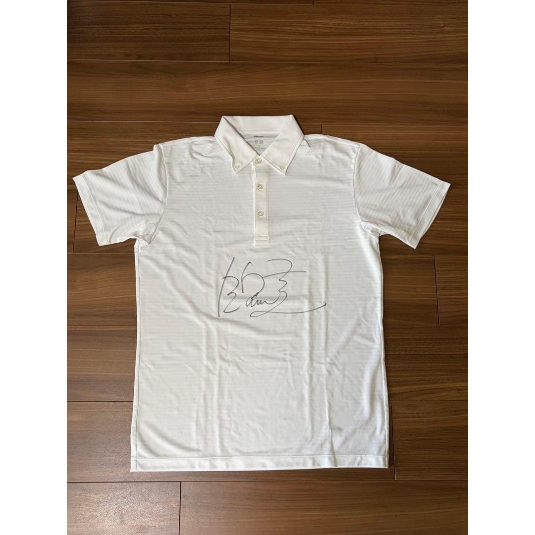Kei Nishikori autographed polo shirt