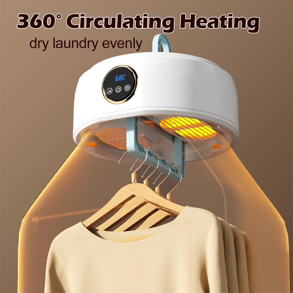 Portable Clothes Dryer Folded Drying Machine Electric Small Mini Dryer for Apartment Dorm RV Travel Timed Fast Drying