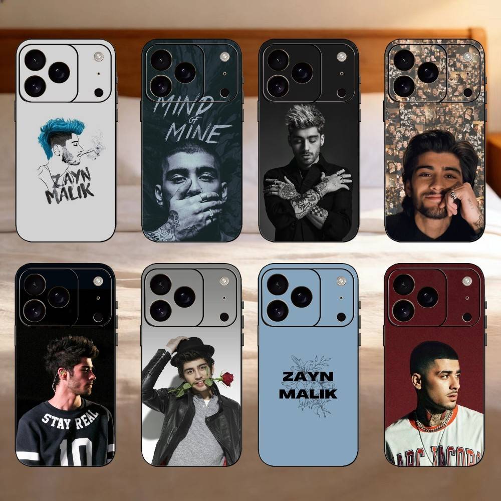Singer Z-Zayn M-Malik Mind of Mine Phone Case For iPhone 17,16,15,14,13,12,11 Plus,Pro Max,SE4Soft Silicone Black Cover