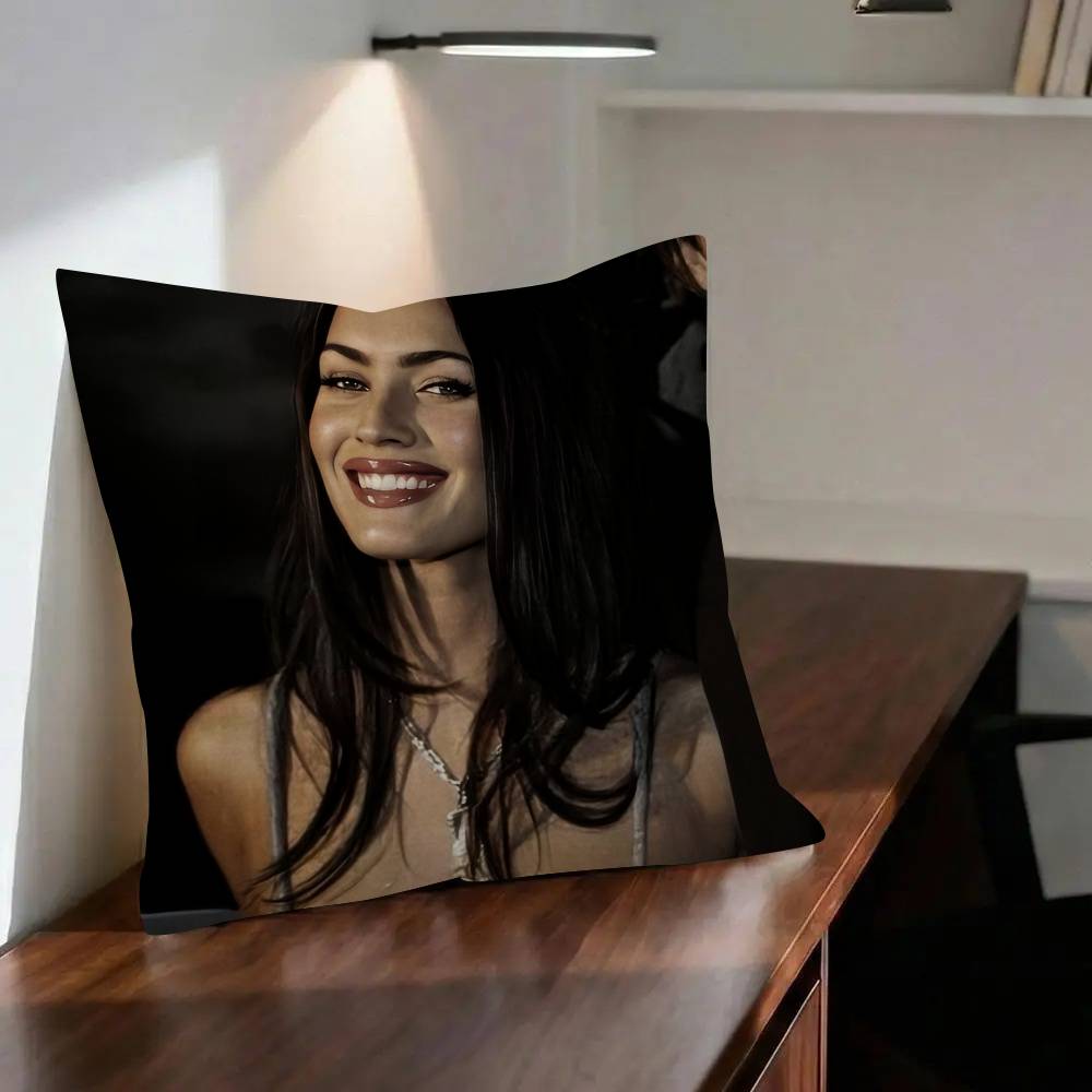 MMegan FFox Actor Classic Personalized picture text home decorative pillows Household Gifts xcm
