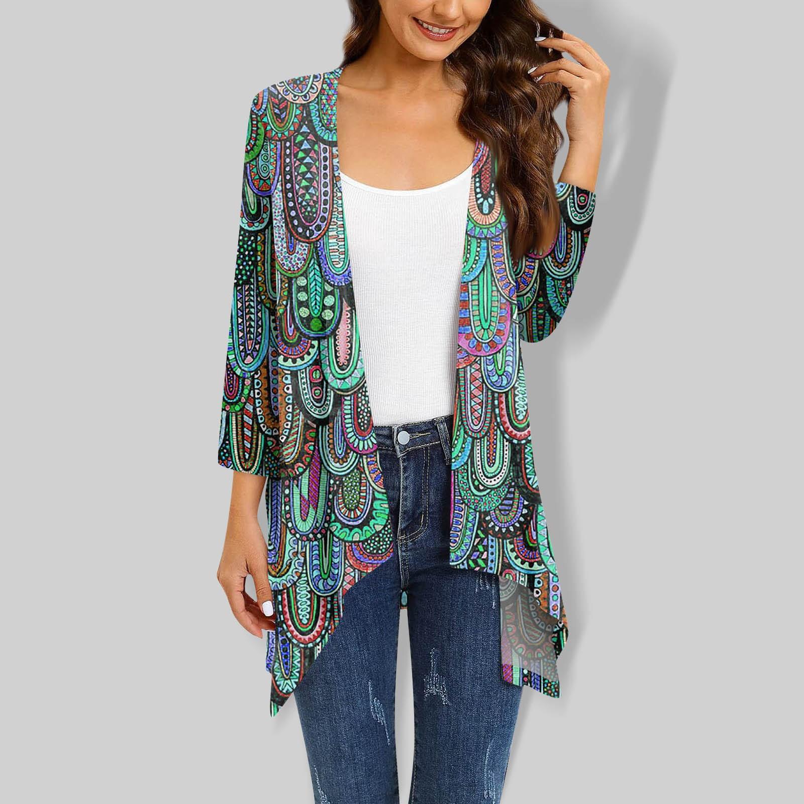 Женский топ с рукавом 3/4 в стиле ретро — фото 9