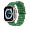 Silikonový řemínek YurKem Ocean pro Apple Watch 49 mm, 45 mm, 44 mm, 40 mm, 41 mm, 42 mm, 38 mm, pro iWatch Ultra řady 8, 7, 6, 5, 4, 3, SE