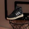 Adidas Originals Drop Step Synthetic Leather Comfortable Fashion Shock Absorbing Durable High Top Kids Skate Shoes Kids Skate Shoes Black IG1479