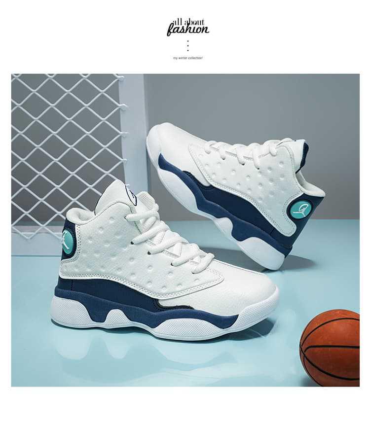 Leather Non-Slip Breathable Autumn Running & Basketball Shoes for Kids