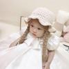Winter Soft Warm Baby Children Knitted Cute Wig Big Braid Kids Girls Boys Princess Hat Birthday Christmas Party