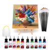 10 Colors Acrylic Pigment Frame Bracket Pen Kit Art Painting Set Accessories Supplies