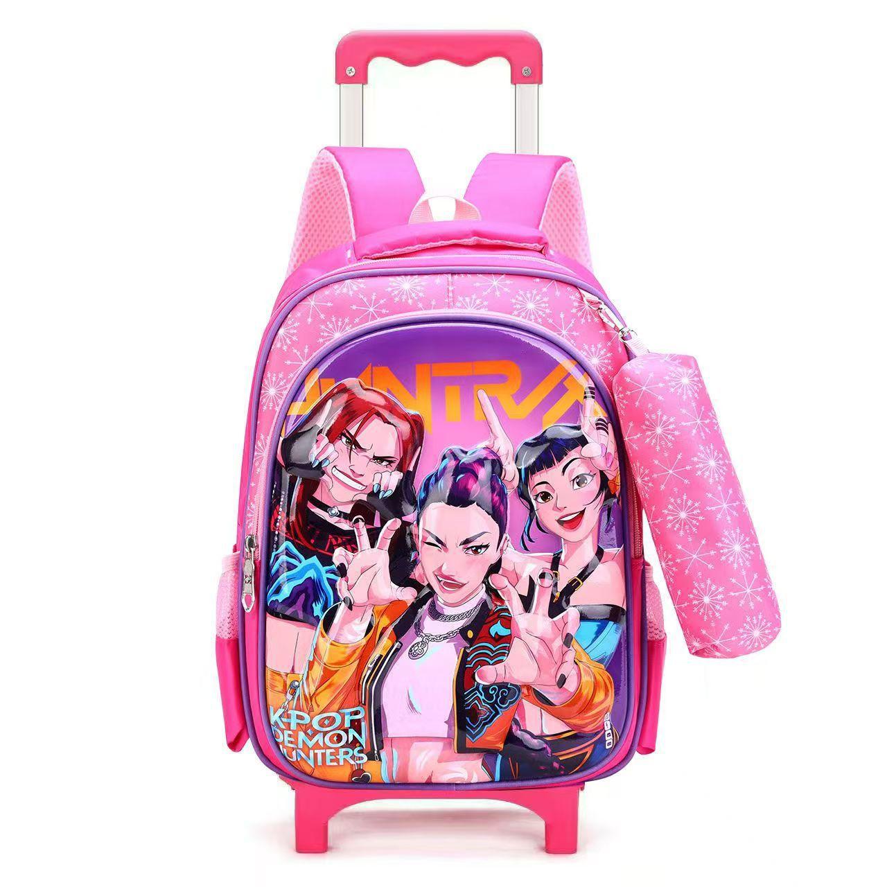 Kindergarten Schoolbag Hard Shell Cartoon Cute Children S Backpack 3-6 Years Old Children S Schoolbag Tie Rod Bag