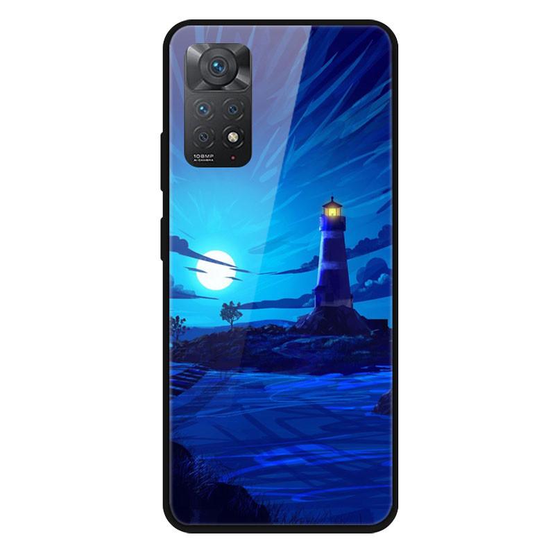Fashion Glass Cover For Xiaomi Redmi Note 10 / Note 11 / Note 12 Case Tempered Glass Covers for Xiaomi Redmi Note 12 4G Case