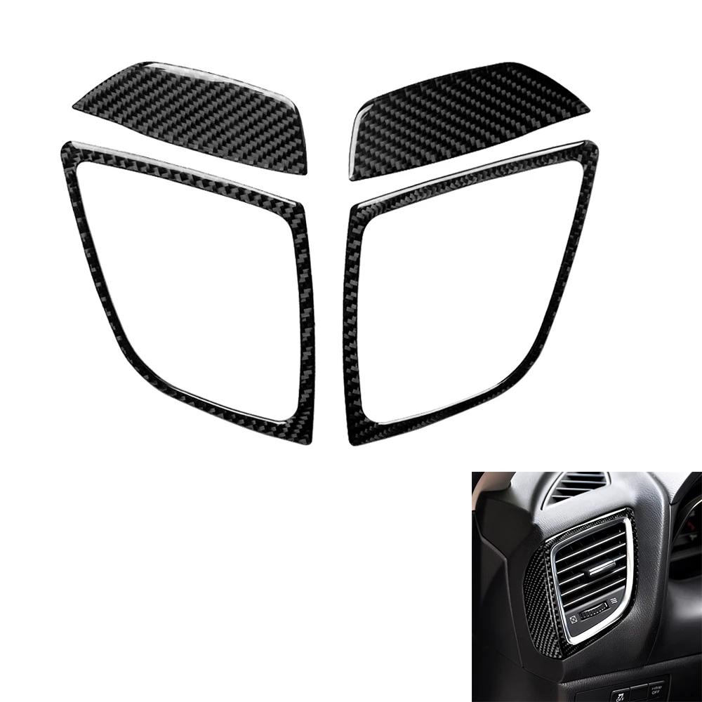 Car Dashboad Left Right Air Vent Outlet Stickers Panel Trim Interior Decor Carbon Fiber Sticker for Mazda 3 Axela 2014 2017 2018 Ujcdg07