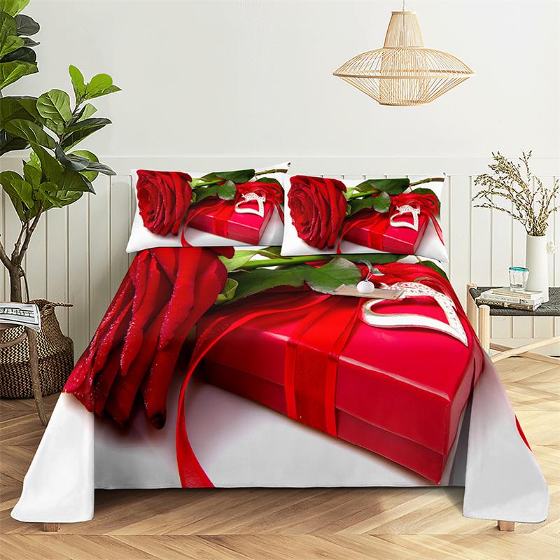 

Главная Простыни Односпальная простыня с красными розами Модные простыни с цветами Комплект простыней размера «queen size» Простыни и наволочки 150X230cm(2Pcs)