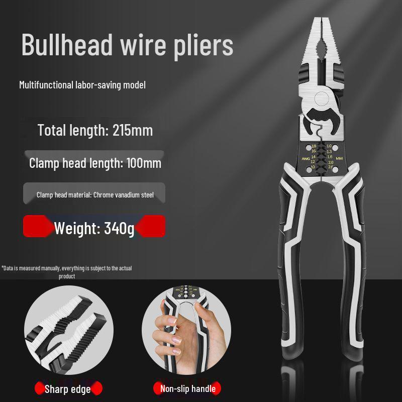 Multifunkční drátové kleště německého typu: Průmyslové, Práci šetřící, Univerzální, Kombinované a Diagonální kleště pro Elektrikáře.