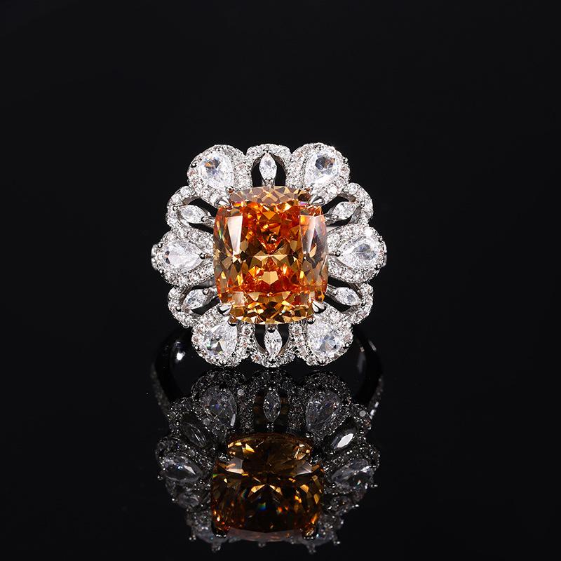 

Jewelry Copper Bottom Gold-Plated Simulation Bird S Nest Cutting Colorful Treasure Set Female 10 * 12