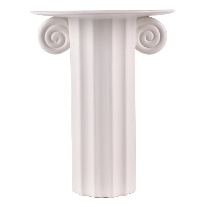 

Украшения для ваз, цветочные композиции для гостиной, интернет-знаменитости, ретро и элитные французские римские колонны, украшения для комнат-образцов