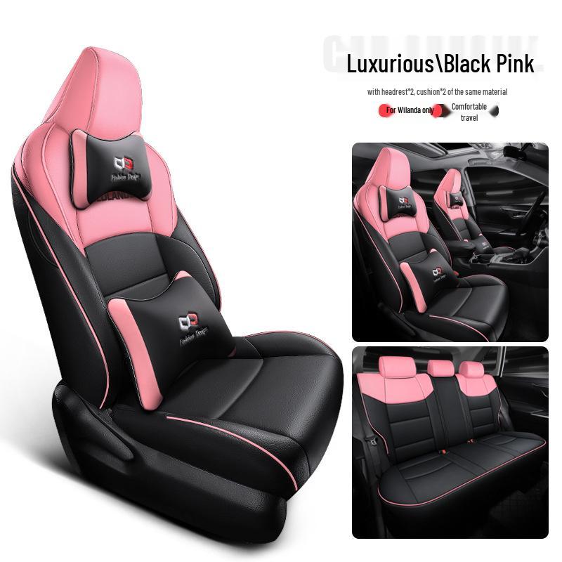 

Прочная кожаная всесезонная подушка на сиденье для автомобилей Wilanda - Универсальная посадка для пятиместных Note model year