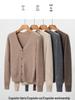 100% Pure Cashmere Women's V-neck Buttoned Cardigan Sweater - 2026 Autumn/Winter Collection