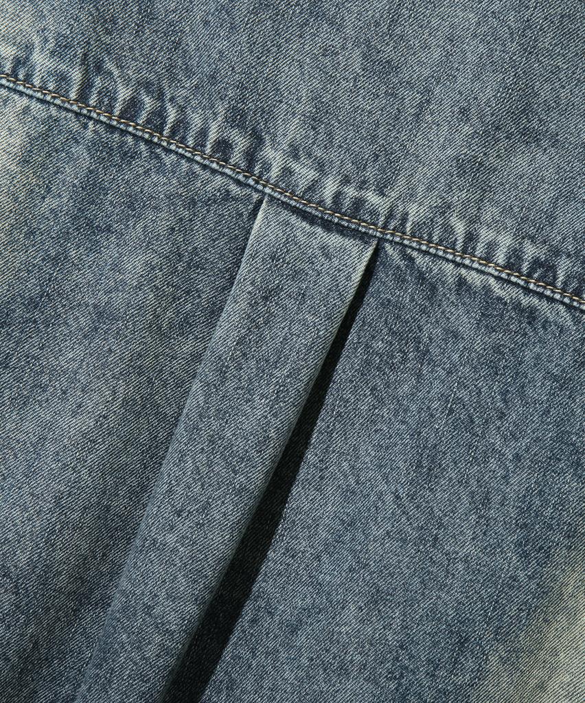 Dimiteulibeullaeg Cutoff Denim Work Shirt_Dust Indigo