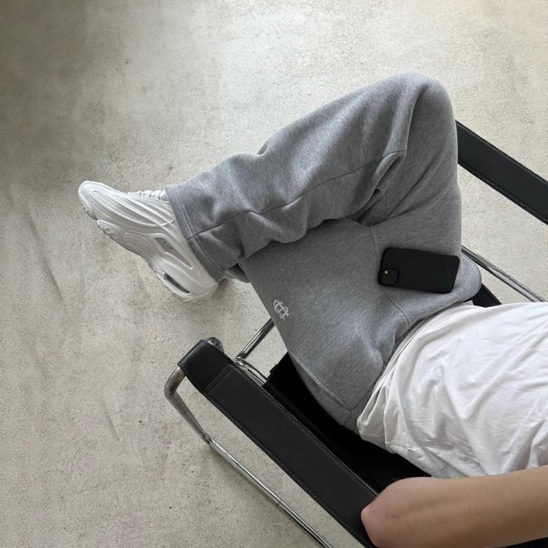 Unisex Embroidered Sweatpants Streetwear Hip Hop Casual Loose Fit Pants