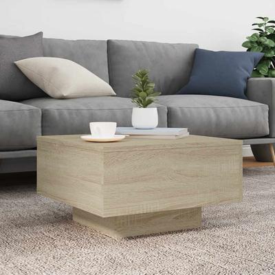 Coffee Table Sonoma Oak 55 X 55 X 31 Cm Particleboard