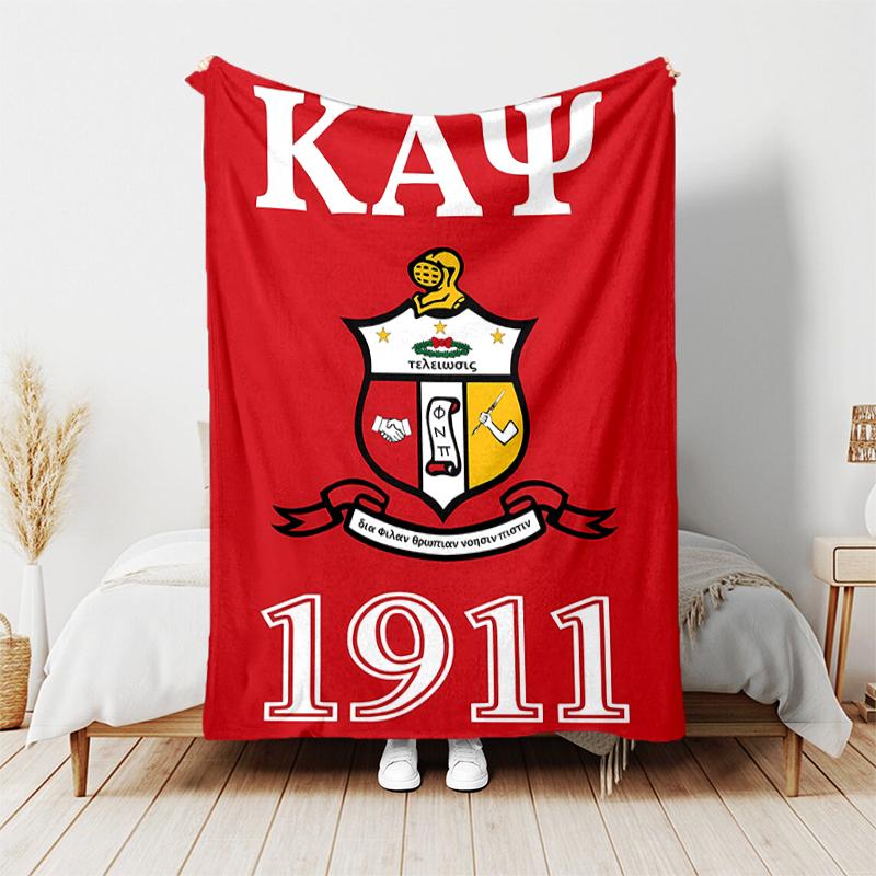 1pc Blanket Kappa Alpha Psi Print Design, Lightweight Blanket for Sofa, Bed- Soft &Warm, Gift for All Seasons like Christmas, Halloween