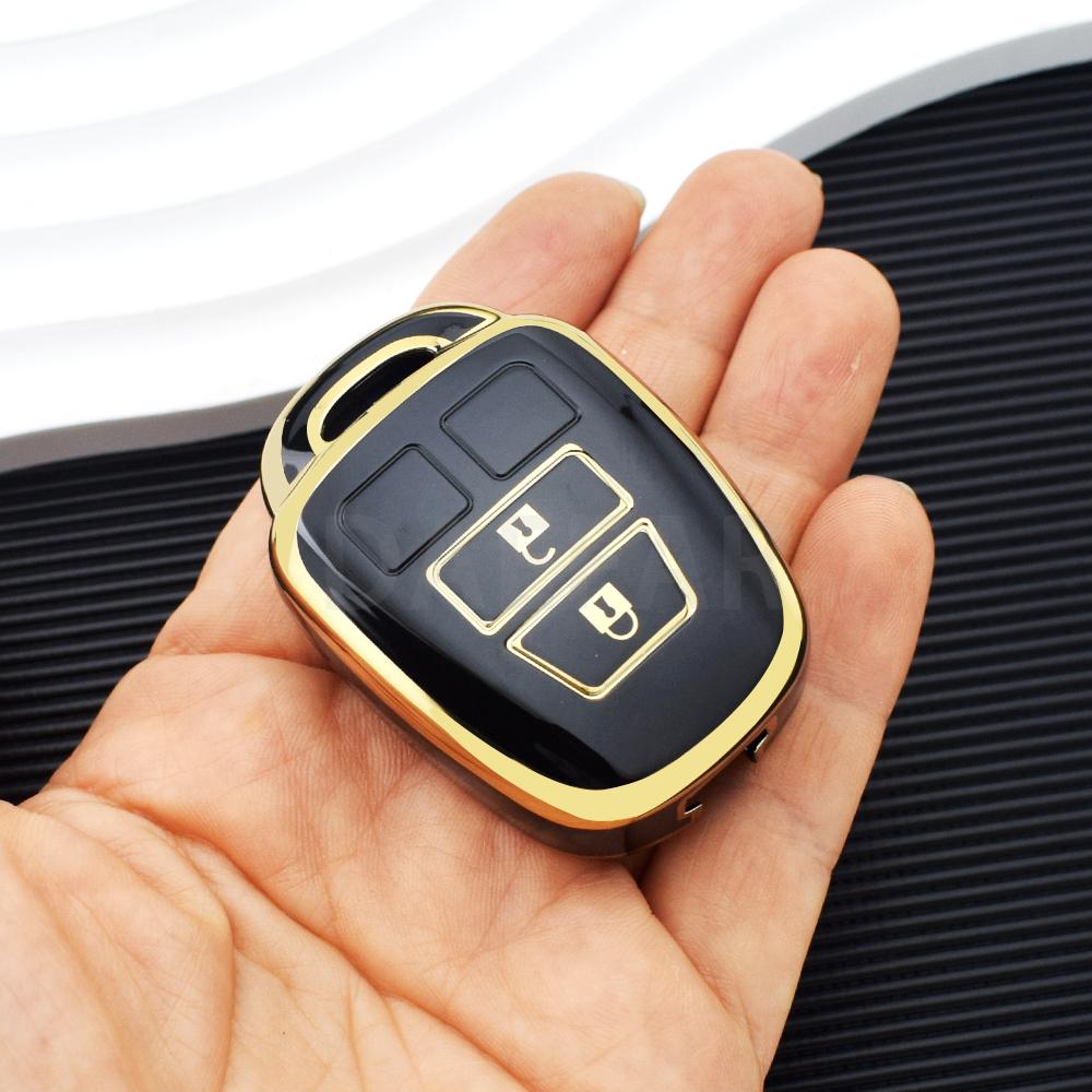 TPU 2 Buttons Car TPU Key Case Cover for Toyota Rav4 MK4 Rav 4 Corolla Fielder Vitz Remote Shell Fob Accessories