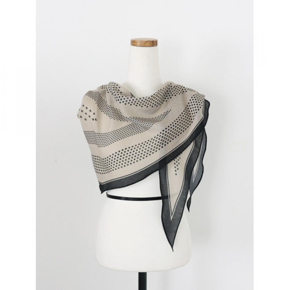Shop Women S Korean Made Dot Diamond Scarf Beige Drn wSc 0885