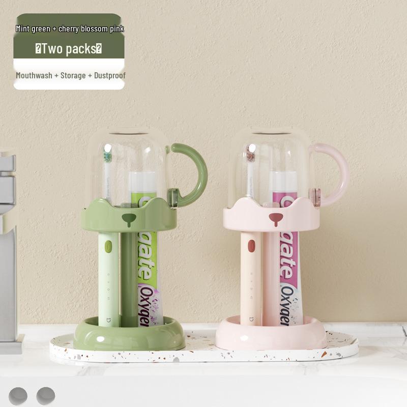 Mold-Proof Toothbrush Holder & Washbasin: Cute, Food-Grade Student Dormitory Cup with Drainage