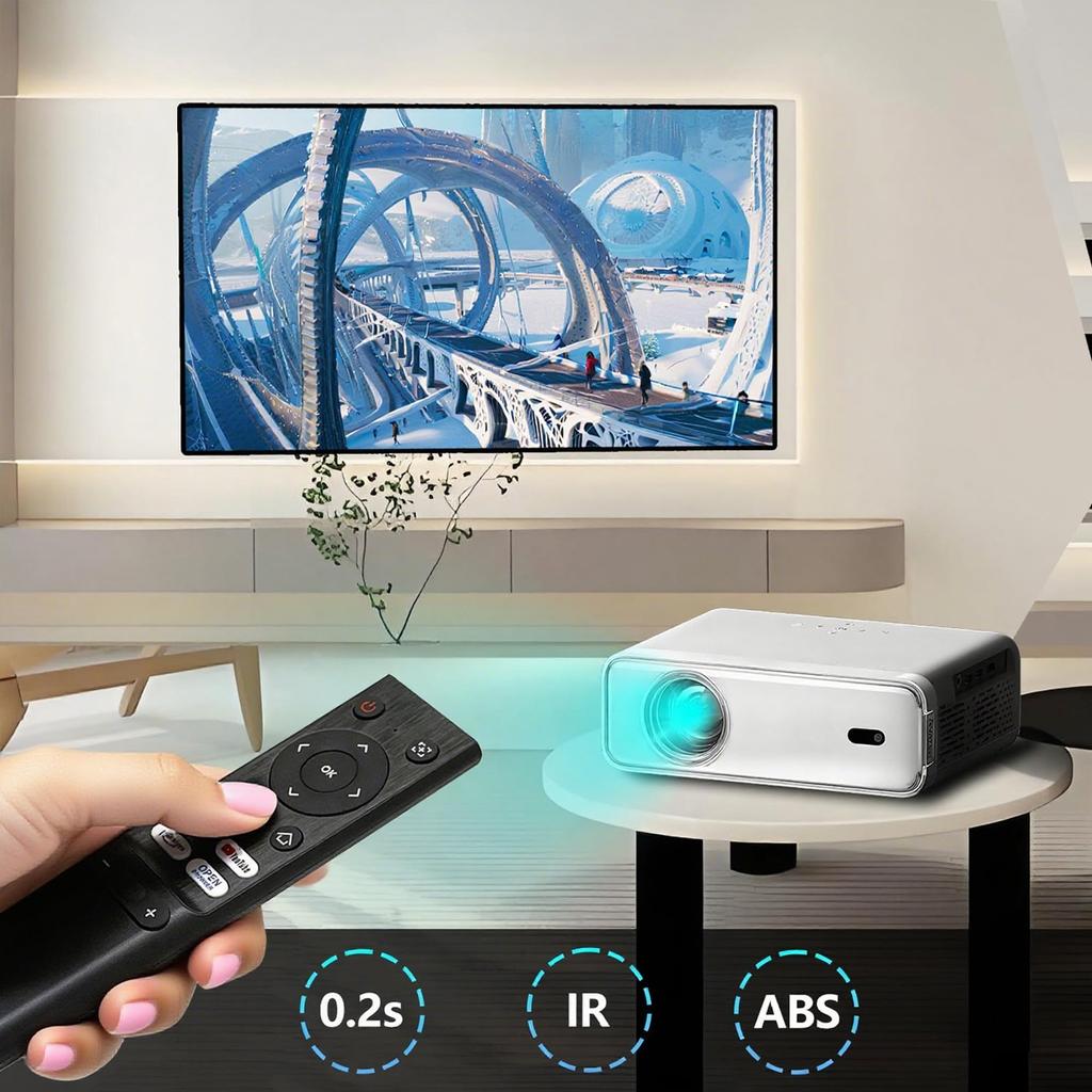 CHNPOFNT Micro Projector Universal Remote Control, Compatible with Aurzen EAZZE D1 D001 Micro Projector.