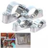 5/10Pcs 16mm-50mm Adjustable Pipe Clamp Aluminum Alloy/Galvanized Iron With Screw Saddle Clip Fixed Clip Hardware Fastener
