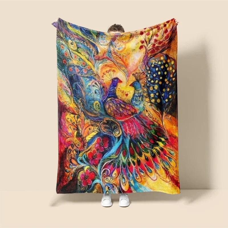 Plush Throw Blanket for Sofa or Bed  Natural  Animal Prints  Soft Thick Cozy Winter Blanket