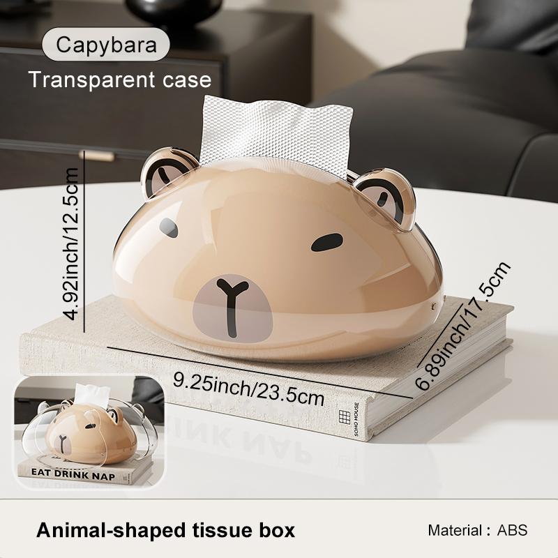 Uforu Niedliches Tier Desktop-Taschentuchbox - Magnetisches Öffnen & Schließen Hohe Ästhetik für Wohnzimmer & Badezimmer