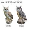 Home Art Craft Niedliche Dekoration Eulenform Harz Desktop Lebensechte Indoor Garten Figur Ornament Outdoor Anti-Vogel-Kollektion