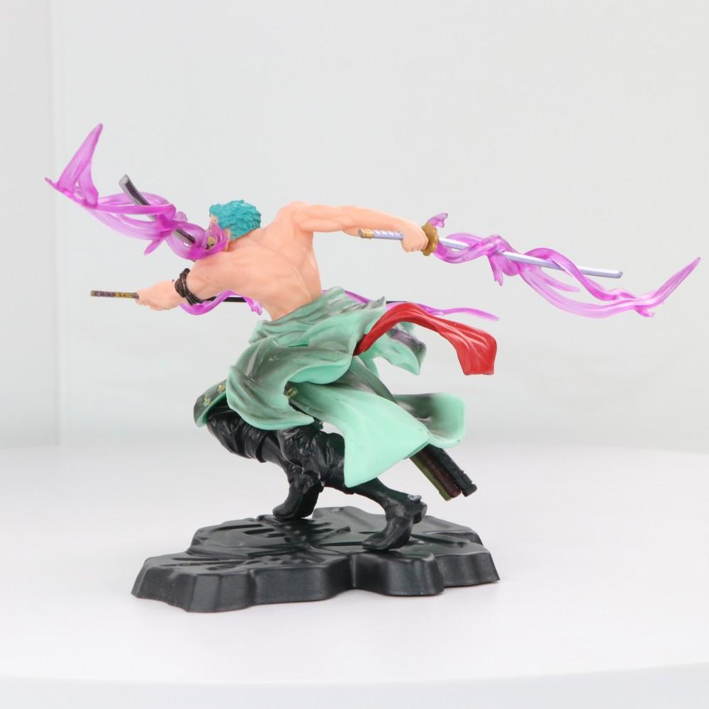 10cm One Piece Anime Figure GK Roronoa Zoro Three-blade Sa-maximum Manga Anime Statue Action Figure Collection Model Kid Toy