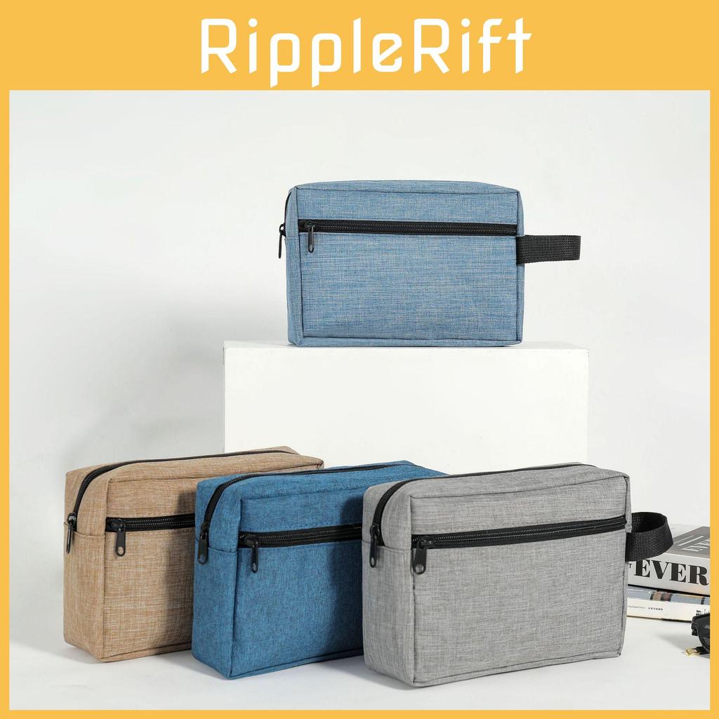 Versatile Layer Double Toiletry Bag Holder Hand Strap Outdoor Home Use Supplies