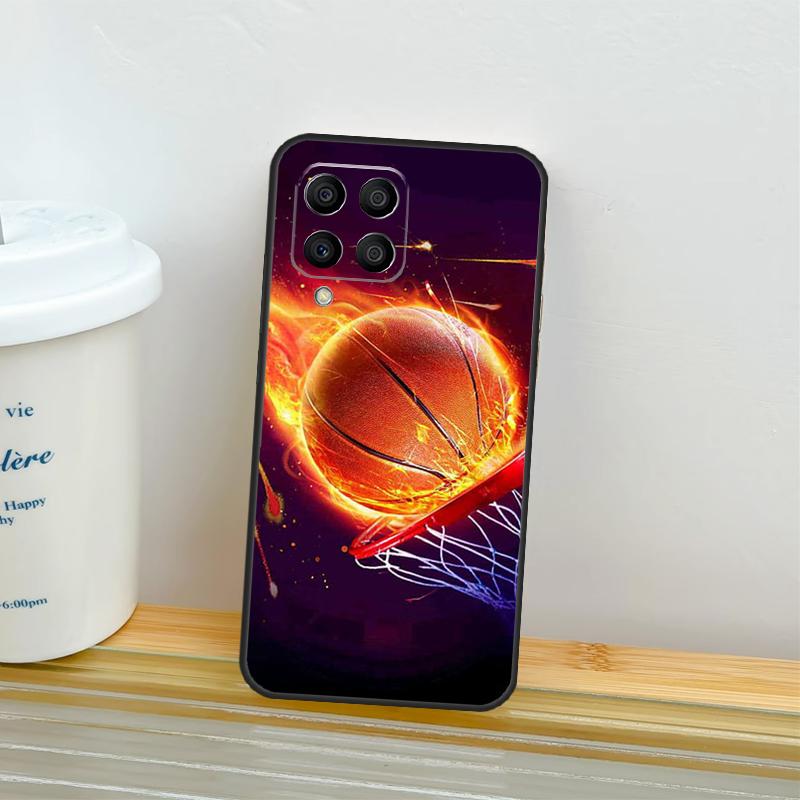 Basketball On Fire Case For Samsung Galaxy M52 M32 M12 M16 M14 M54 M13 M33 M53 M56 M36 M31 M11 M35 M55 M15 M06