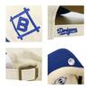 47 Seven Dodgers Clean Up Replica Logo Cooperstown Low Brooklyn Natural and Free [Forty Brand] Cap, MLB, Dodgers, Two-Tone, Royal, Size,