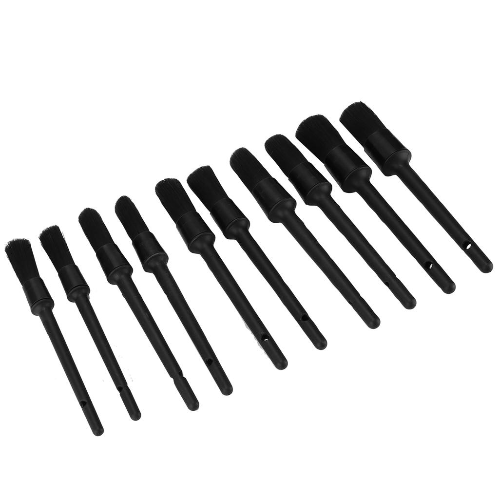 10pcs Detailing Dusting Brushes Kit Scrub Cleaning Tool for Automotive Interior Exterior Wheels Air Vent
